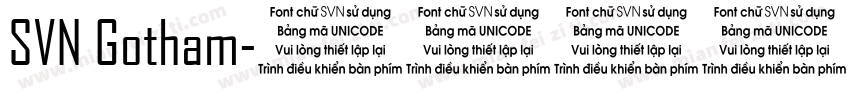 SVN Gotham字体转换
